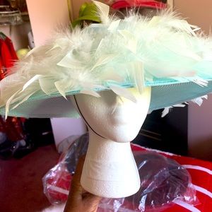 Church Hat - Blue/White